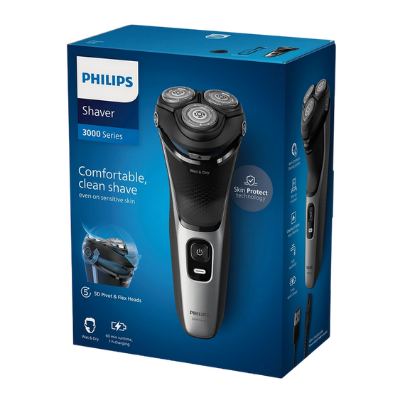 Aparat de ras electric Philips S3143/00, Negru | Argintiu, 3 image