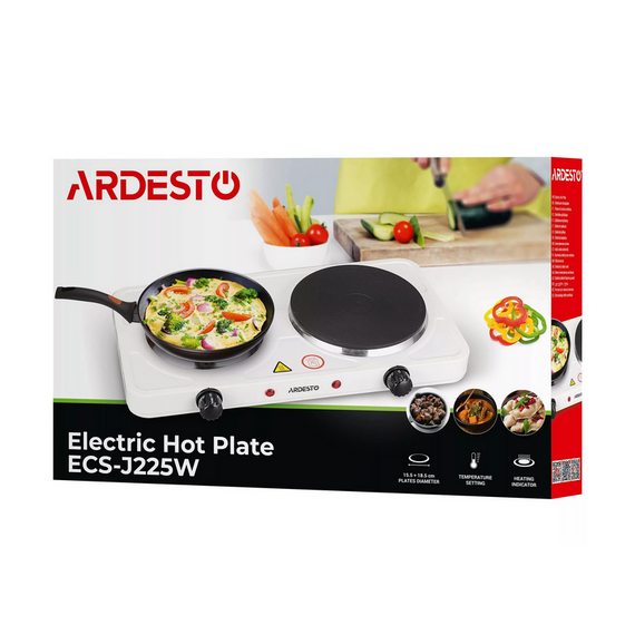 Plită electrică mini Ardesto ECS-J225W, Alb, 3 image