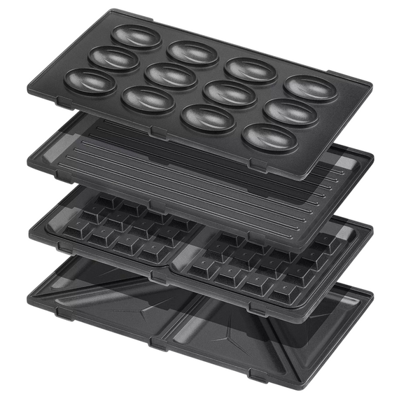 Aparat pentru sandwich multifunctional Ardesto SM-H400S, Negru | Oțel inoxidabil, 2 image