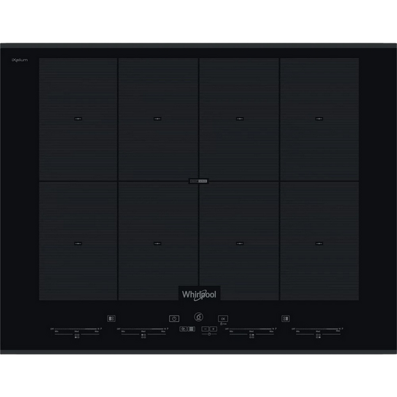 Plită cu inducție Whirlpool SMO 658C/BT/IXL, Negru