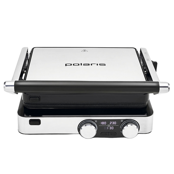 Grătar electric Polaris PGP2302D, 2000W, Argintiu, 3 image