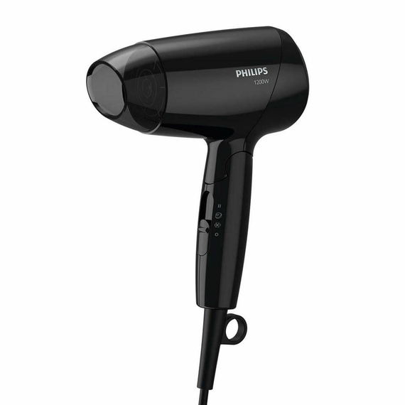 Uscător de păr compact Philips EssentialCare BHC010/10, 1200 W, Negru, 3 image