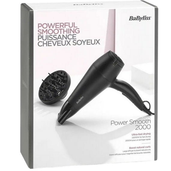 Uscător de păr BaByliss D215DE, 2000W, Negru, 4 image