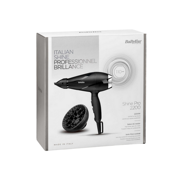 Uscător de păr BaByliss Shine Pro 6713DE, 2200 W, Negru, 2 image