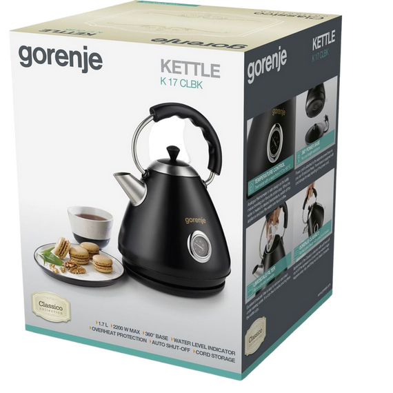 Fierbător electric Gorenje K17CLBK, Negru, 4 image