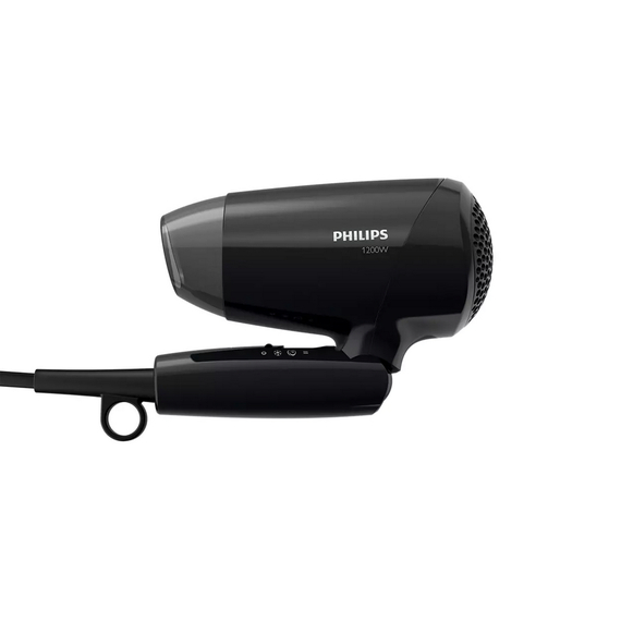 Uscător de păr compact Philips EssentialCare BHC010/10, 1200 W, Negru, 2 image