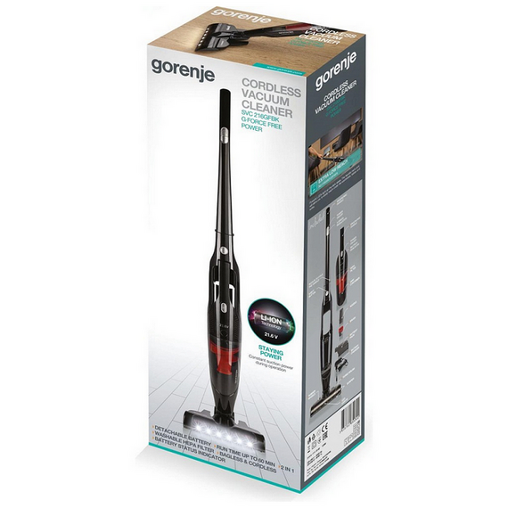 Aspirator Vertical Gorenje SVC216GFBK, Negru, 2 image