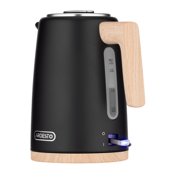 Fierbător electric Ardesto EKL-F420BWD, Negru, 3 image