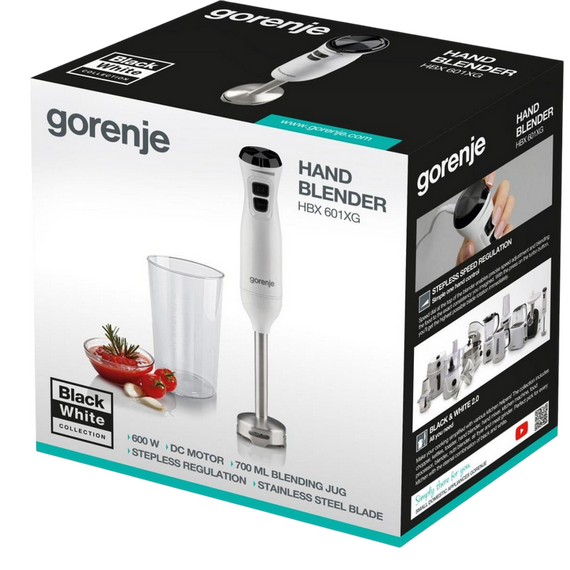 Blender de mână Gorenje HBX601XG, Alb, 2 image