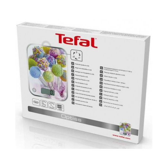Cântar electronic de bucătărie Tefal Optiss Décor, Multicolor, 3 image