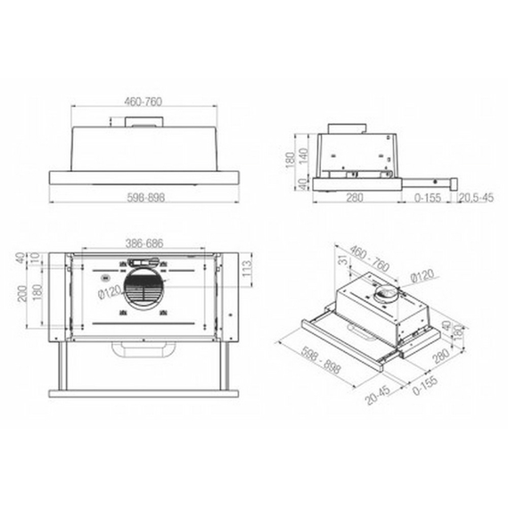 Hota încorporabilă Whirlpool AKR 749/1 WH, Alb, 2 image