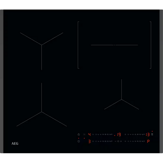 Plită cu inducție AEG TO64IC00FB, Negru