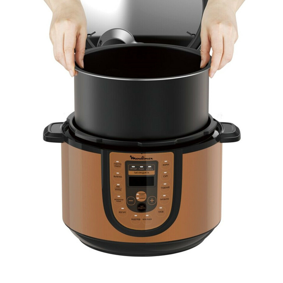Aparat de gătit multifuncțional sub presiune Moulinex CE5A0F34, Cafeniu, 3 image