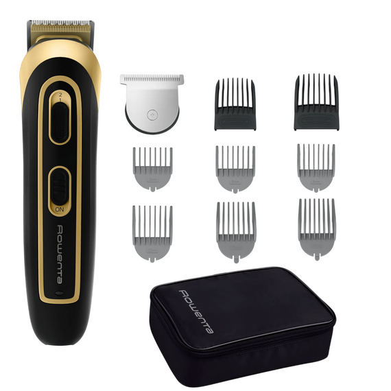 Trimmer pentru bărbați Rowenta TN9118F0, Negru | Auriu