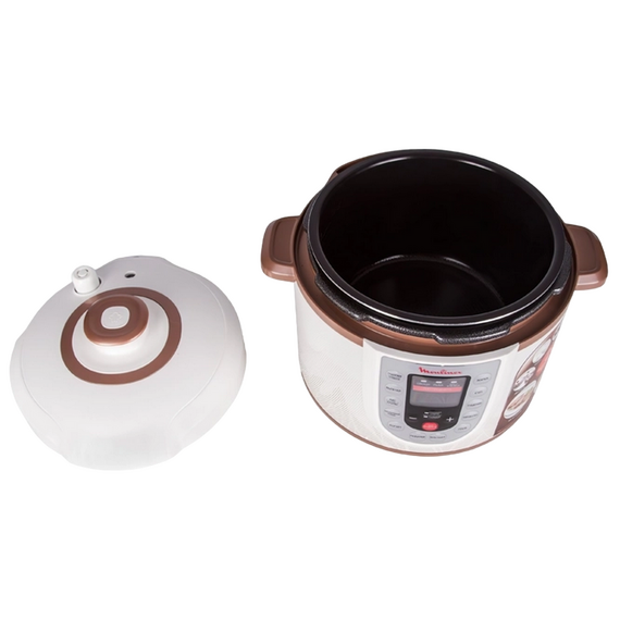 Aparat de gătit multifuncțional sub presiune Moulinex CE501134, Maro / Alb, 2 image