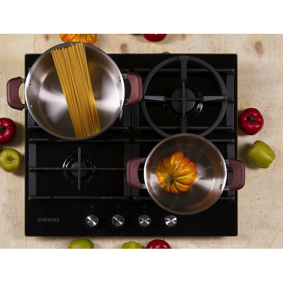 Plită pe gaz Samsung NA64H3030AK/WT, Negru, 2 image