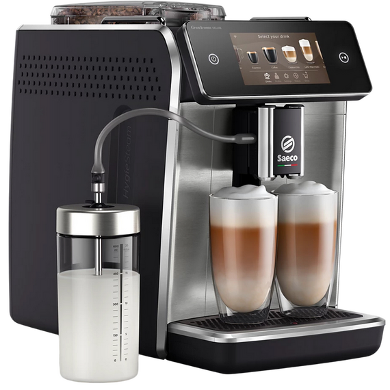 Aparat de cafea Saeco SM6685/00, Negru | Oțel inoxidabil, 2 image