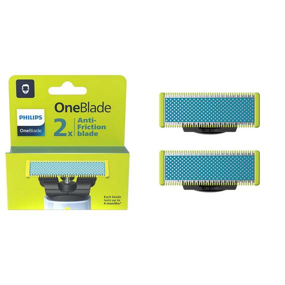 Lamă de schimb pentru aparatul de ras electric Philips QP225/50, Negru | Albastru, 2 image