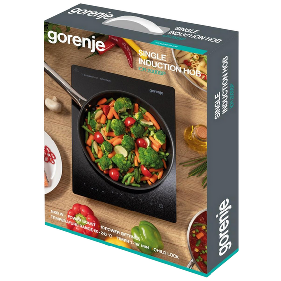 Plită de masă cu inducție Gorenje ICR2000SP, Negru, 3 image