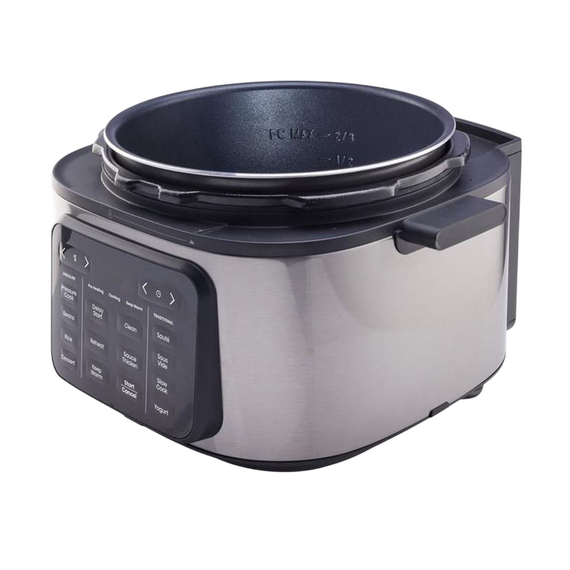 Aparat de gătit multifuncțional sub presiune Hisense HMC6SBK, Negru | Oțel inoxidabil, 3 image