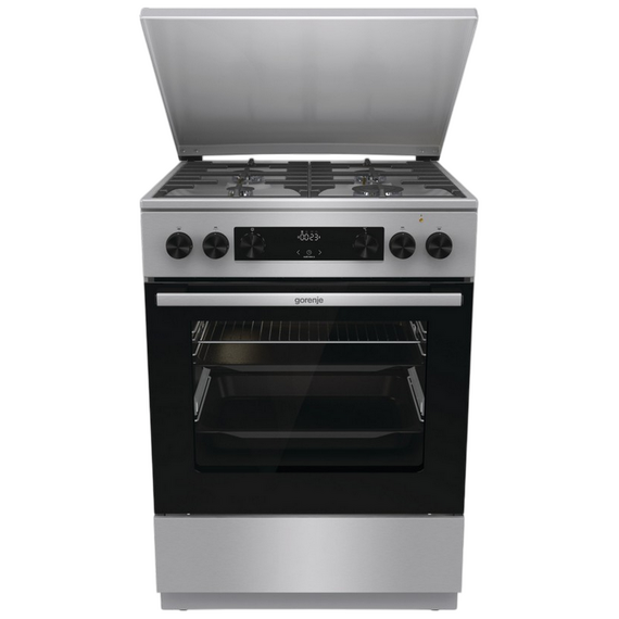 Aragaz Mixt Gorenje GKS6C71XF, Oțel inoxidabil