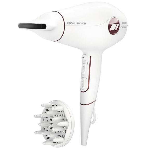 Uscător de păr Rowenta Volumizer CV6135F0, 1780 W, Alb