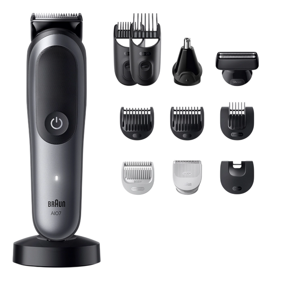 Trimmer pentru bărbați Braun AIO7560, Gri