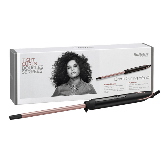 Ondulator de păr BaByliss Tight Curls Wand C449E, Negru | Roz, 2 image