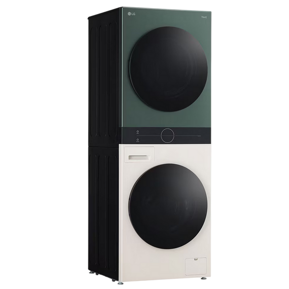 Mașină de spălat cu uscător LG WT1210EGF, 12kg, Verde | Bej, 3 image