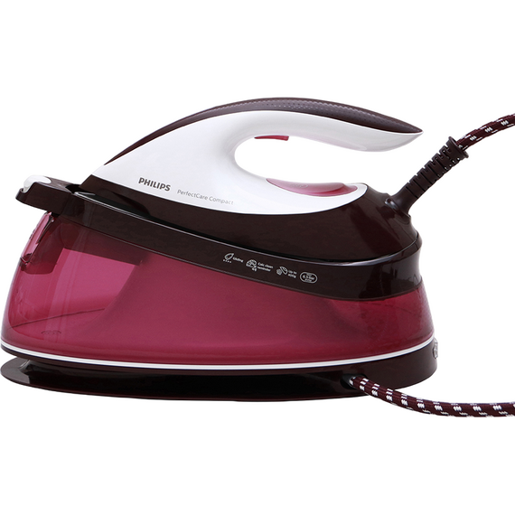 Fier de călcat cu generator de abur Philips GC7842/40, 2400W, Roz, 2 image