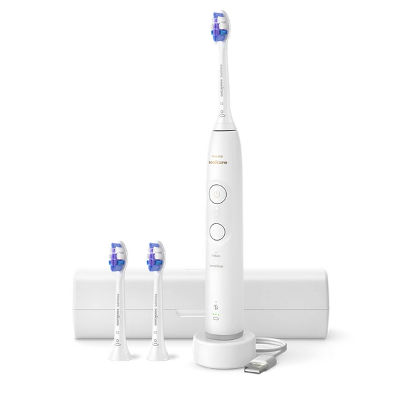 Periuța de dinți electrică sonică Philips HX7400/02, Alb