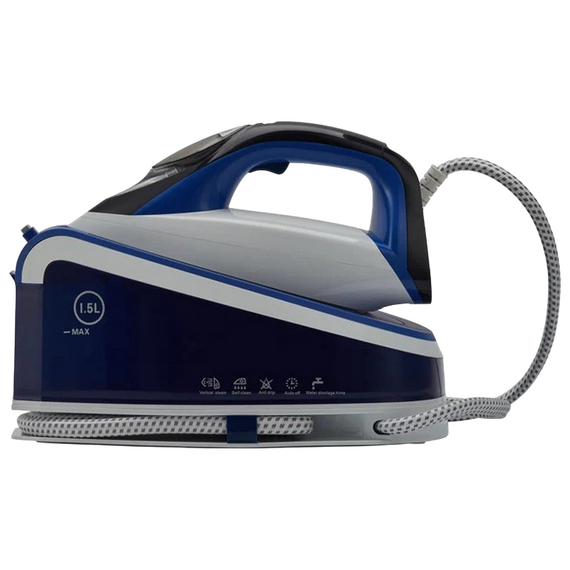 Fier de călcat cu generator de abur Polaris PSS6501K, 3000W, Alb Albastru