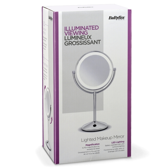 Oglindă cosmetică BaByliss 9436E, Argintiu, 2 image