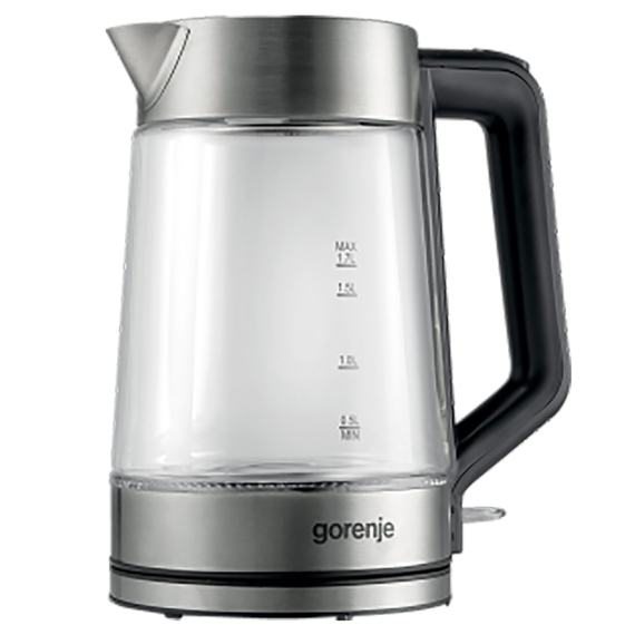 Fierbător electric Gorenje K17GED, Argintiu, 2 image