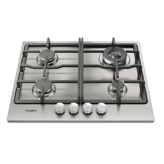 Plită pe gaz Whirlpool TKRL 661 IX, Oțel inoxidabil, 2 image
