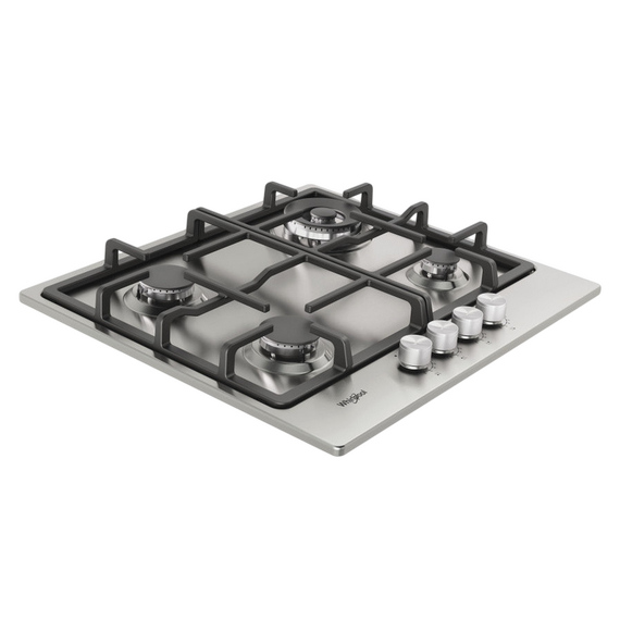 Plită pe gaz Whirlpool TKRL 661 IX, Oțel inoxidabil, 3 image