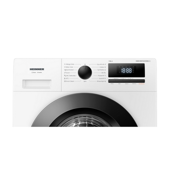 Mașină de spălat Heinner HWM-HME7012IVSMA+++, 7kg, Alb, 3 image
