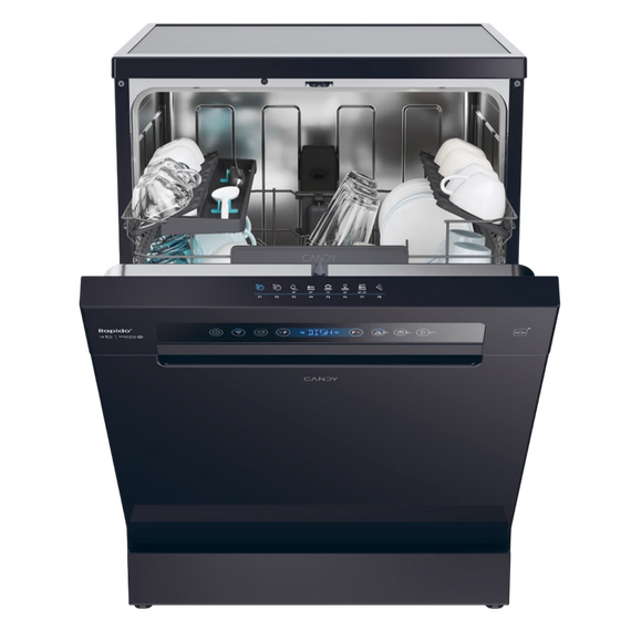 Mașină de spălat vase Candy CF 5C6F0B, Negru