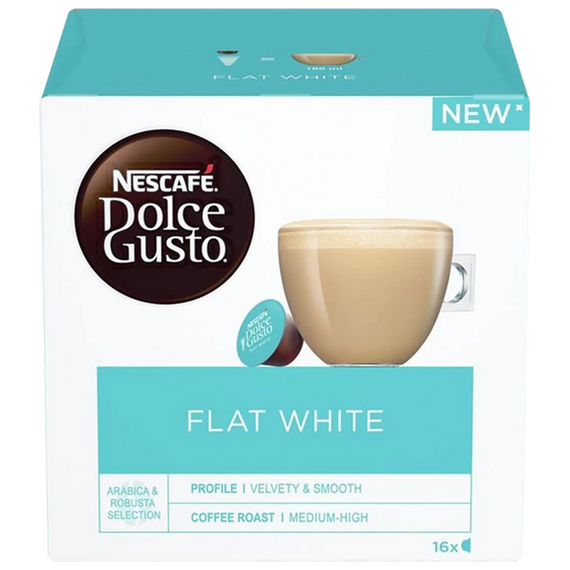 Cafea Nescafe Dolce Gusto Flat White, 16 buc