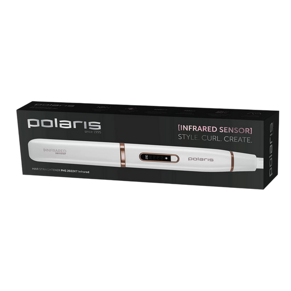 Placă de îndreptat părul Polaris PHS 2022KT, Alb | Roz, 2 image