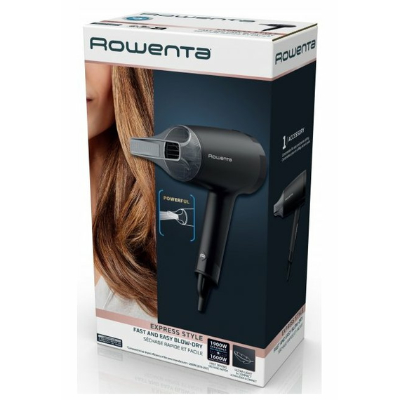 Uscător de păr Rowenta Express Style CV1803F0, 1600 W, Negru, 2 image
