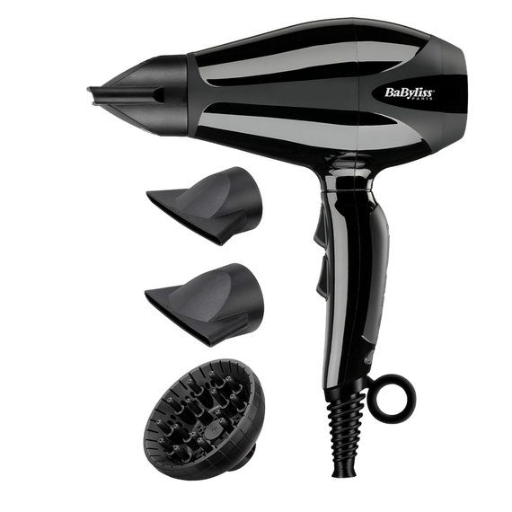 Uscător de păr BaByliss Compact Pro 6715E, 2400 W, Negru