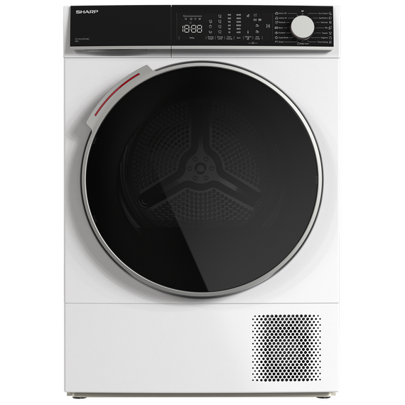Uscător de rufe Sharp KD-NHL9S9GWC-EE, 9kg, Alb