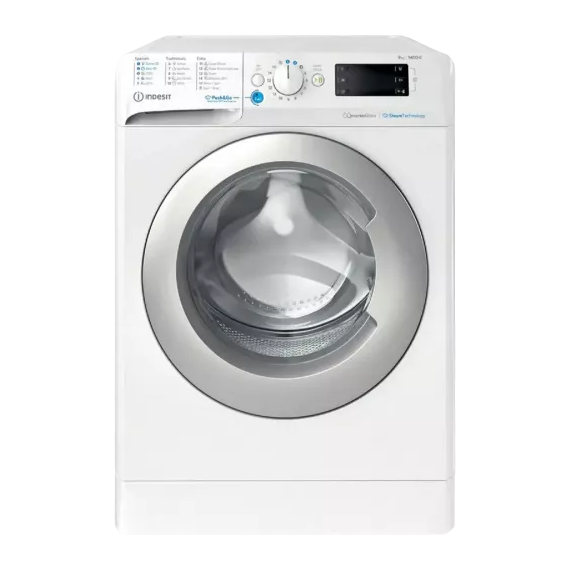 Mașină de spălat Indesit BWE 81496X WSV EE, 8kg, Alb