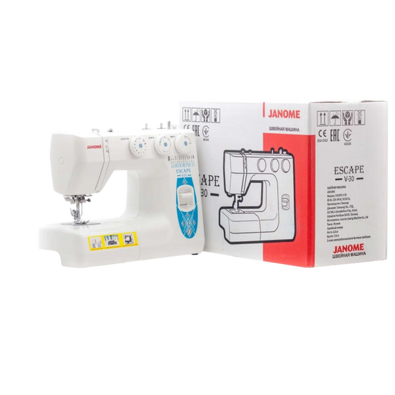Mașină de cusut JANOME Escape V-30, Alb, 2 image