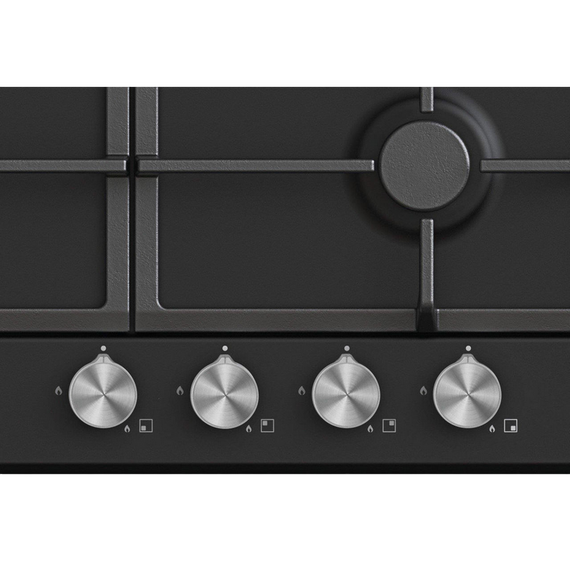 Plită pe gaz Candy CHG6BF4WPBB, Negru, 2 image