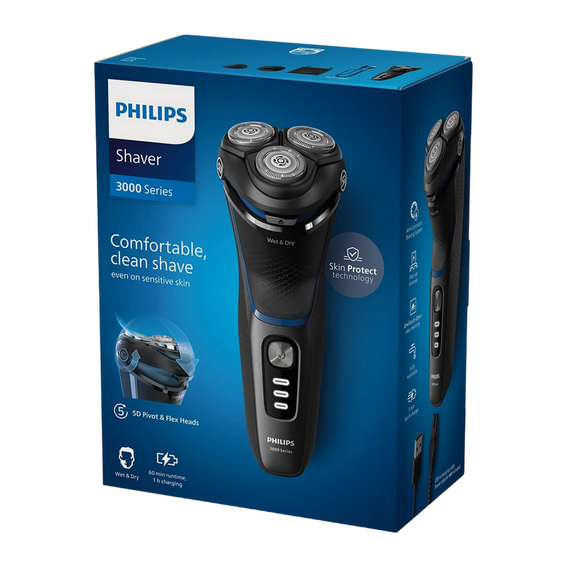 Aparat de ras electric Philips S3344/13, Negru, 2 image