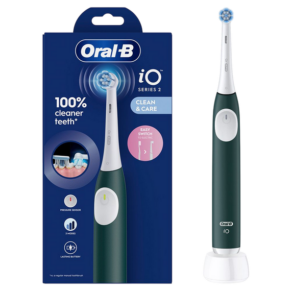 Periuță de dinți electrică Braun Oral-B iO2, Forest Green, 3 image