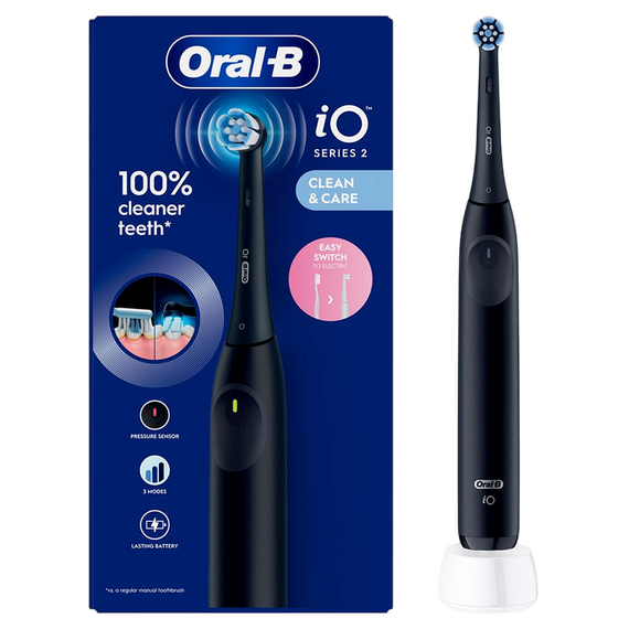 Periuță de dinți electrică Braun Oral-B iO2, Night Black, 2 image