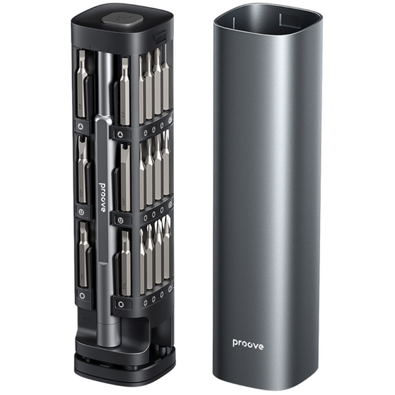 Set de șurubelnițe Proove Fixer 46in1, Gri